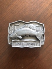 Baie-James Quebec Canada Fisher Fishing Hunting Metal Unisex Men’s Belt Buckle