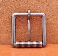 Heavy Duty Square Leathercraft End Bar Roller Belt Buckle Replacement Fits 40mm