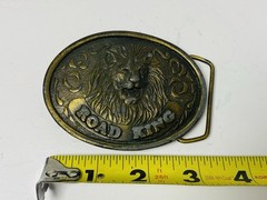 Union 76 King Of The Road Truckstop Club Lion Belt Buckle Vintage