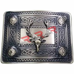 AAR Men’s Kilt Belt Buckle Stag Head Antique Finish/Stag Head Kilt Belt Buckles
