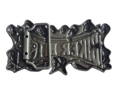 Silver Finish Biker Belt Buckle – Biker Belt Buckle – Biker Bitch & Rose