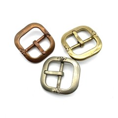 Fleur De Lis Buckle Copper Casted Leather Buckle