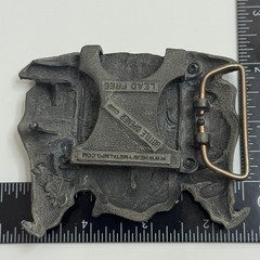 Heavy Metal Mfg Co Lead Free Bottle Opener Belt Buckle Wings Ship Woman Nautical