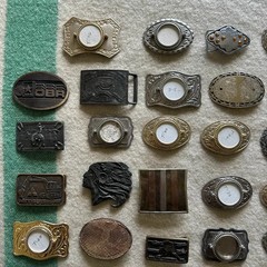 Vintage Belt Buckles WESTERN OIL GAS NAVAJO NATIVE