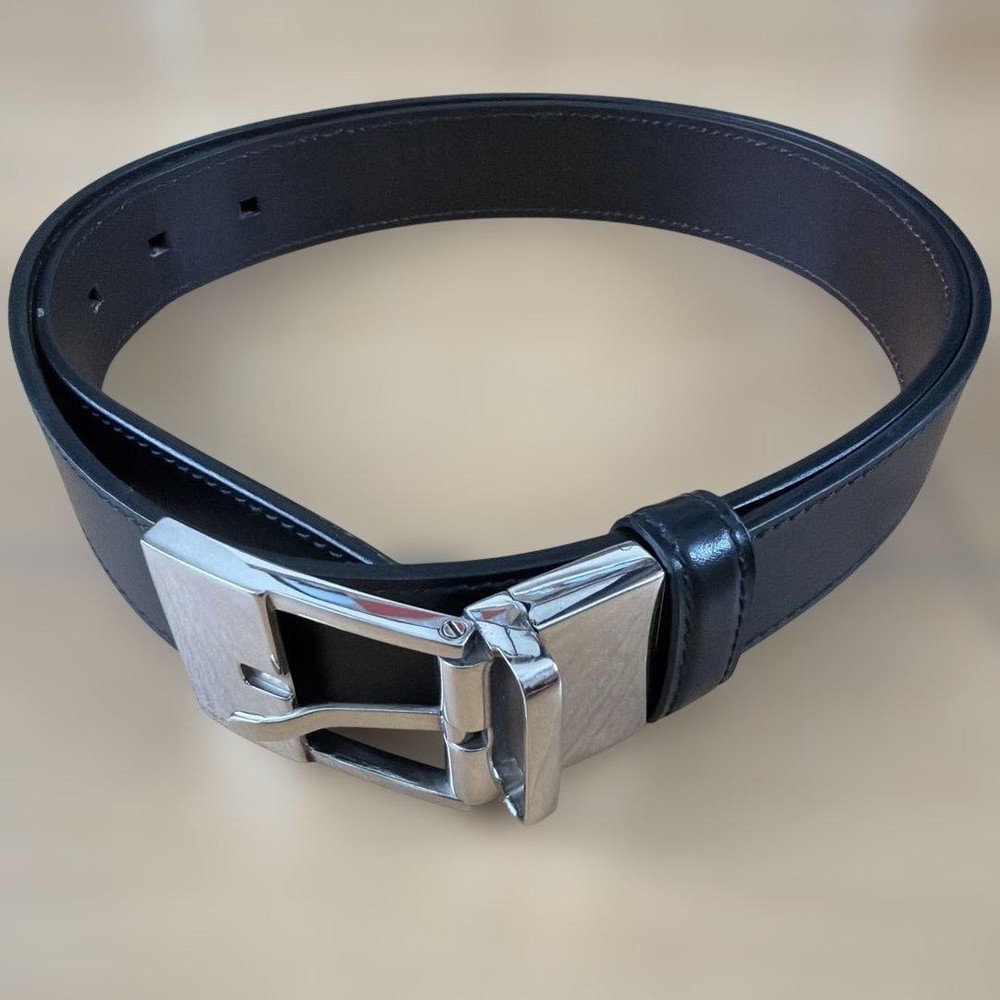 GUCCI Pre-Owned Men&rsquo;S Belt Reversible Black Dark Brown