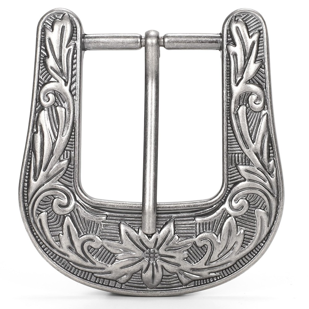 BELTROAD Western Belt Buckles for Men Women Cowboy Medium, 09-silver (Flower)