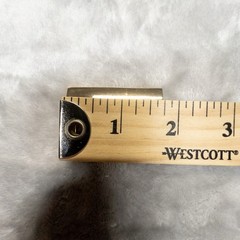 Sam Browne Replacement Belt Buckle Gold 38mm Passthrough 50mm x 38mm Fits 1.5”