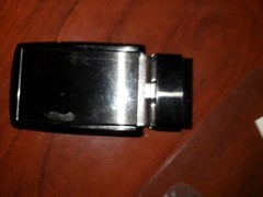Automatic Buckle Belt for Men Slide Click Buckle Ratchet Black Solid Classical