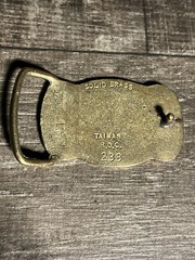 Vintage PHOENIX POLICE belt buckle SOLID BRASS custom 1970s 1980’s