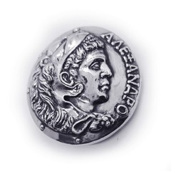 Alexander The Great of Makedonia Sterling Silver Belt Buckle