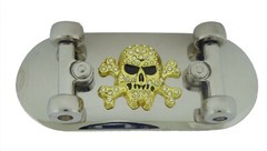 Skateboard Belt Buckles Skateboarders Skateboarding Skeleton Gold Silver Metal