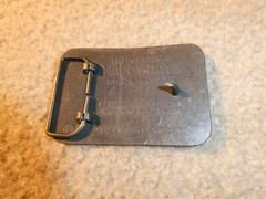 Vintage 1970s Brass Happy Days The Fonz Belt Buckle 3 1/2&Prime; Wide