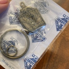 Vintage Handyman Club of America Belt Buckle & Keychain 1996