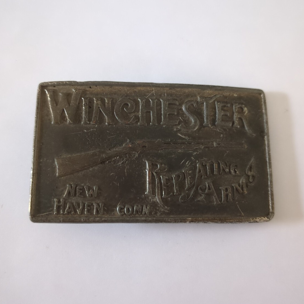 Winchester Silver Metal Western Belt Buckle Mens Fits 1.5in Belt