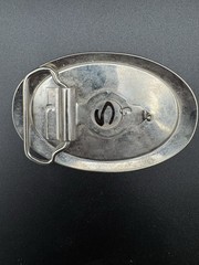 Unique Vintage Western style Belt Buckle pig hog multi material
