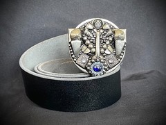 “Industrial Crest” Belt Buckle c.2007–2009 2.5 OOAK Darren McNeese