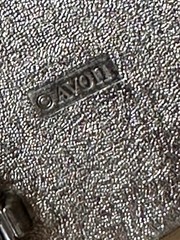 Vintage Avon Silver Saddle Belt Buckle Western Floral Scrollwork Cowboy 1970s