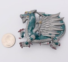 Robotic Dragon Scifi Alien Steampunk Novelty Gift Belt Buckle (New)
