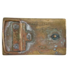 Vintage Colt Revolvers Solid Brass Belt Buckle Worlds Right Arm Retro 705 Moto