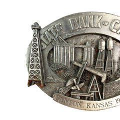State Bank of Canton Kansas 1983 151/300 2nd Limited Edition 3D Belt Buckle