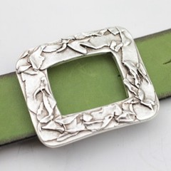 Rectangular Belt Buckle Metal Textured Design Modern Classic