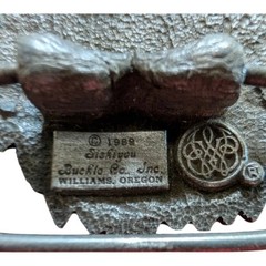 Siskiyou Eagle Head Western Metal Belt Buckle Silver 1.5in Fit A-85/S