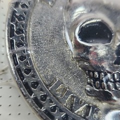 Mobtown Chicago « Ride to Live, Live to Ride » Skull Belt Buckle Stars NOS