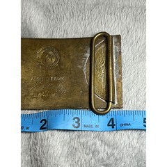 Vintage Winchester Repeating Arms Brass Belt Buckle Buffalo Bill Gift Replica