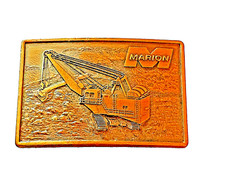 Marion Front Shovel Belt Buckle w/ Trademark Logo Mining Construction