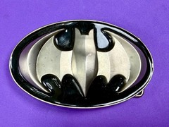 Batman Dc Comics Superhero S07 Black & Grey Raised 3D GTO Oval Belt Buckle