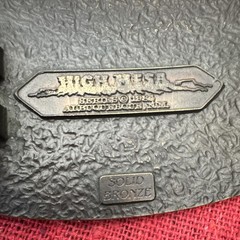 Vintage High Mesa 1984 Solid Bronze OIL Belt Buckle Oilfield Pumpjack Rig USA