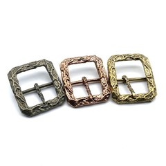 Bark pattern Copper Cast Buckle Durable Belt Buckle Leather Bag Fastener Buckle