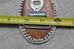 vintage GENUINE SNAKESKIN belt buckle WESTERN handcrafted COWBOY rattler