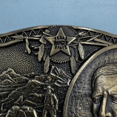 The Texas Ranger Collection John Coffee Hays Solid Brass Belt Buckle Ltd Ed 493