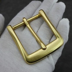 Brass Single Prong Replacement Belt Buckle Hardware Clip Fits 3.8cm Wide Belt