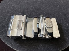 Red DragonFly Automatic Slide Buckle Replacement Rectangle Ratchet Belt Buckle