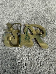 Pete 4061 Solid Brass Taiwan Belt Buckle Approx 3.375 In x 2 In for 1.75 Width