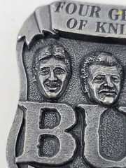 Belt Buckle Buck Knives Pewter Four Generations Smoky Mountain Knife Works