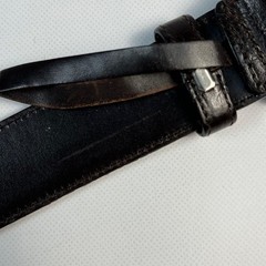 GUCCI Pre-Owned Belt Sherry Line Silver Buckle Leather
