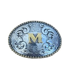 NOCONA OVAL INITIAL BUCKLE M – ACC BUCKLE – 37072-M
