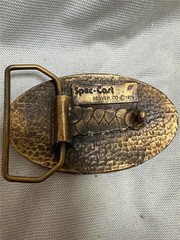 Vintage 1979 Spec-Cast Horse Head Belt Buckle Denver, CO
