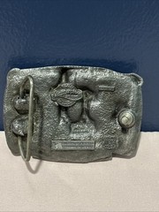 Vintage Pewter Western Dancing Belt Buckle Buckles of America Masterpiece Coll.