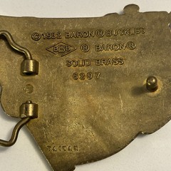 Vintage 1982 BBB Baron Belt Buckle Brass Nautical Sextant Astrolabe Astrology