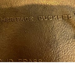 Heritage Buckles Solid Brass Great Seal US Eagle Belt Buckle Patriotic Enamel