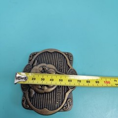 Cougar Bourbon Belt Buckle Whiskey Metal Alcohol Promo Vintage Antique Bronze