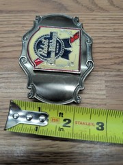 Rare Vintage Pabst Blue Ribbon Beer Belt Buckle Brewery Bar Advertising READ