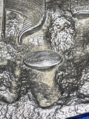Vtg 1989 Siskiyou Vietnam Veteran USA 3.5&Prime; Enameled Pewter Belt Buckle *As Is*