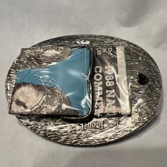Hesston Vintage Rodeo Belt Buckle 1988 METAL Original Wrap National Finals NFR