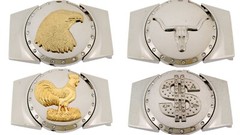 Removable Lighters & Men Women Belt Buckles Combo Batman Superman Western Rodeo