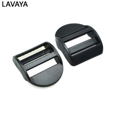 10pcs Ladder Lock Slider Plastic Buckles Belt Buckle Package Accessories Black